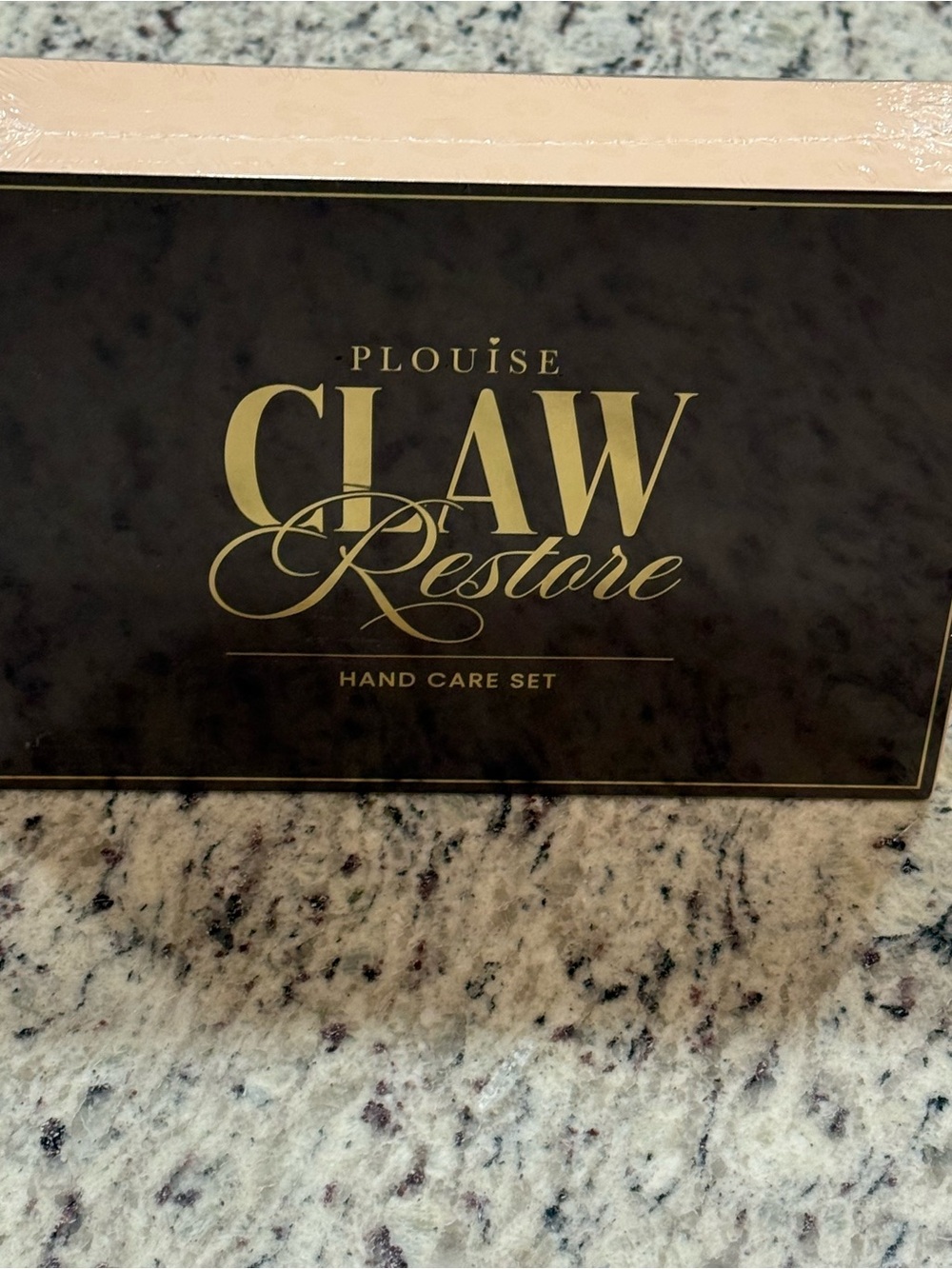 P. Louise Claw Restore Hand Care Set - Black & Gold. Cheetah collection